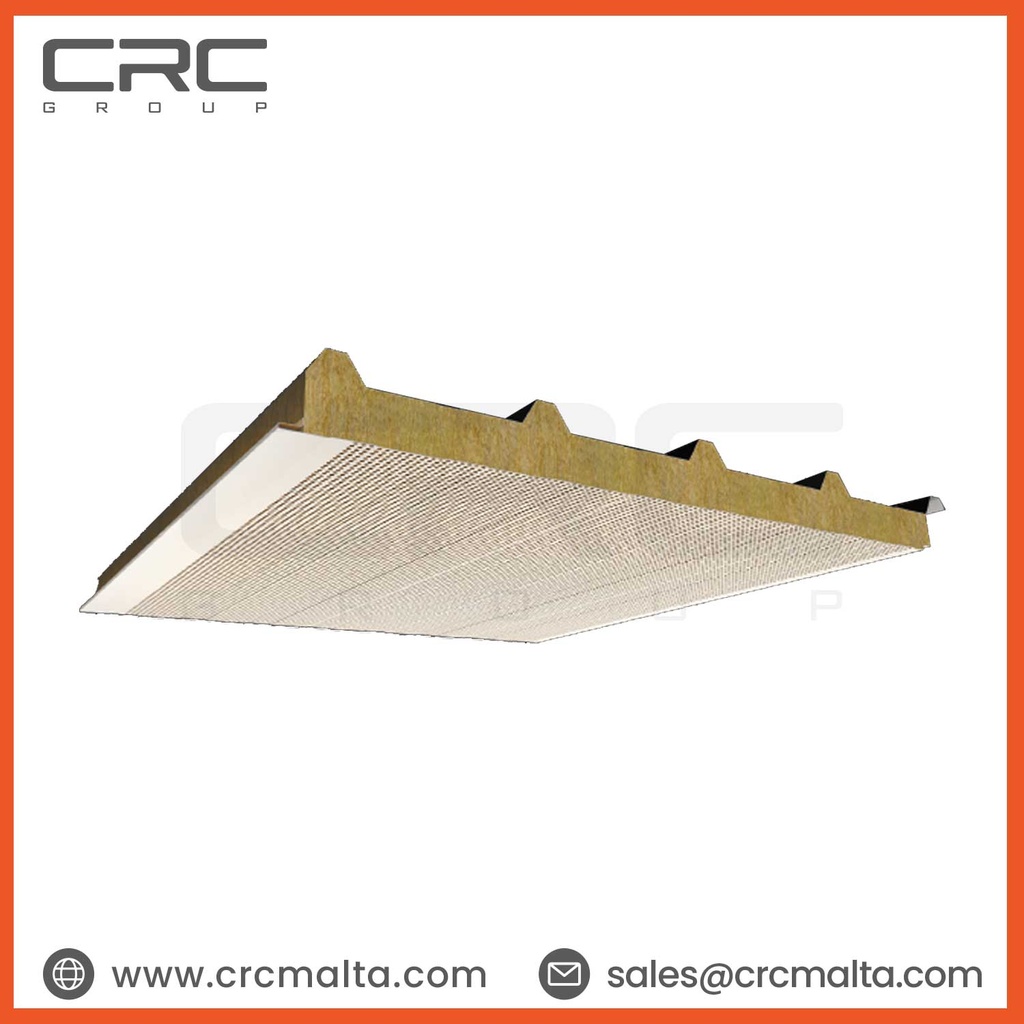 CRC Rock Wool Insulated 5 Ribs Acoustic Roof Panel