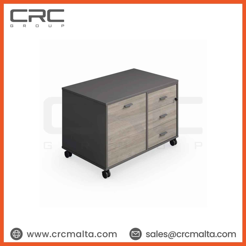 CRC Art Service cabinet with pedestal and door